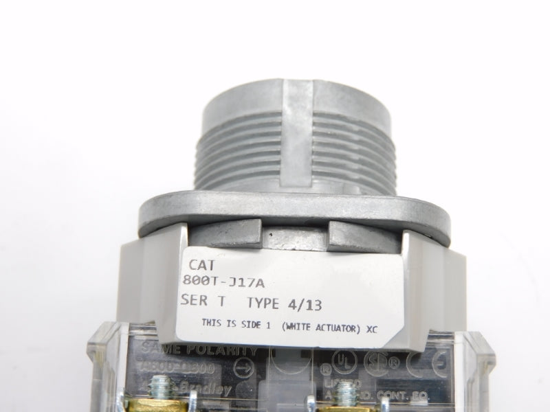 ALLEN BRADLEY 800T-J17A SER. T (WH) NSMP
