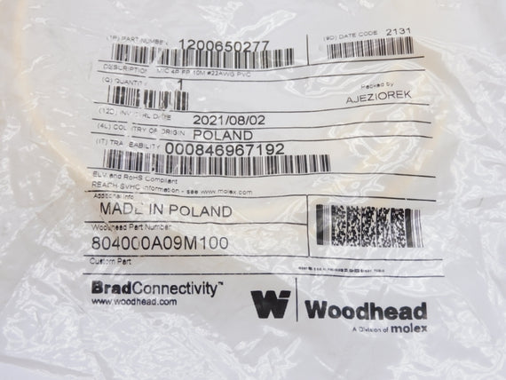 DANIEL WOODHEAD 804000A09M100 1200650277 NSMP