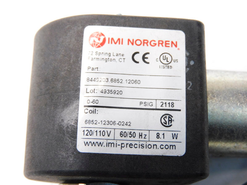NORGREN 8449203.6852.12060 120/110V 0-60PSI NSMP