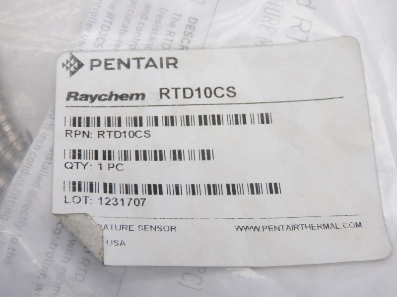 PENTAIR RTD10CS SER. 389477 204'C/400'F 10VDC NSMP