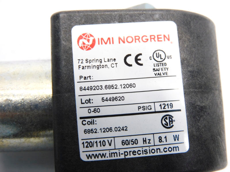 NORGREN 8449203.6852.12060 120/110V 0-60PSI NSNP