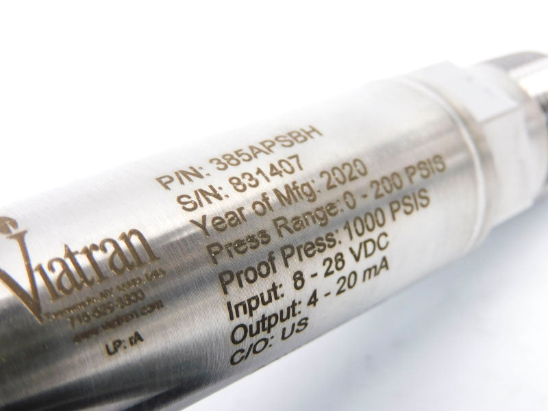 VIATRAN 385APSBH 8-28VDC 0-200PSI NSNP