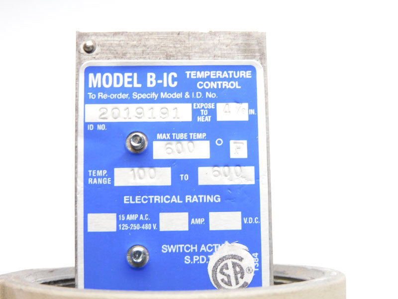 BURLING B-IC 2019191 480V 15A 100-600'F 4-1/8" UNMP