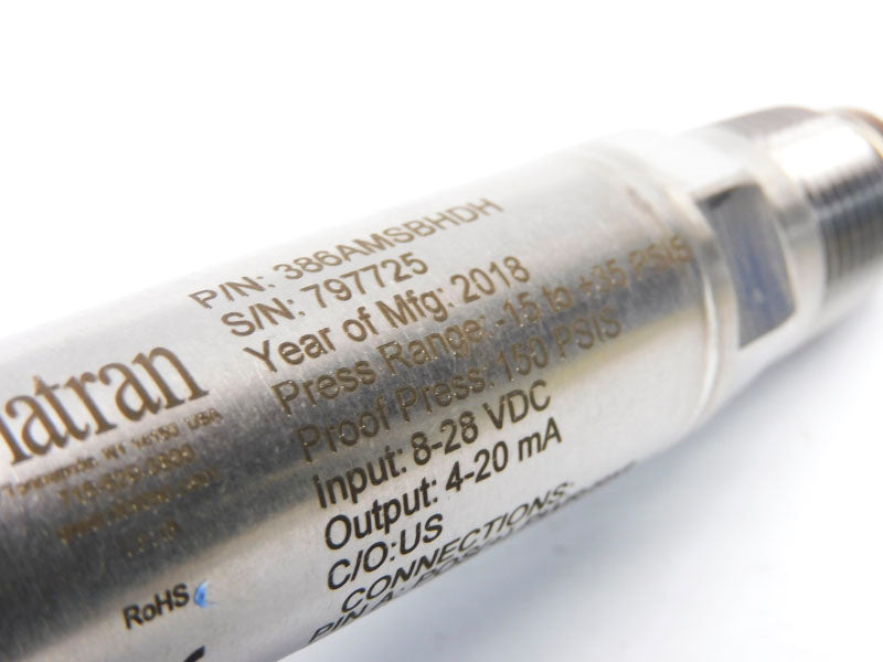 VIATRAN 386AMSBHDH 8-28VDC -15/+35PSI NSNP