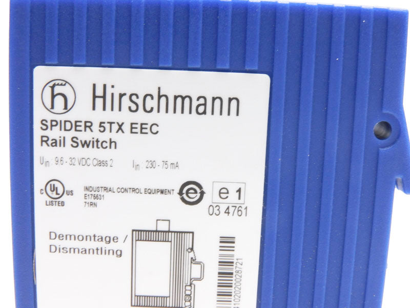 HIRSCHMANN SPIDER5TXEEC 9.6-32VDC NSMP