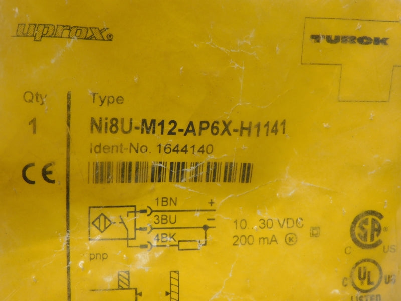 TURCK NI8U-M12-AP6X-H1141 1644140 10-30VDC NSMP