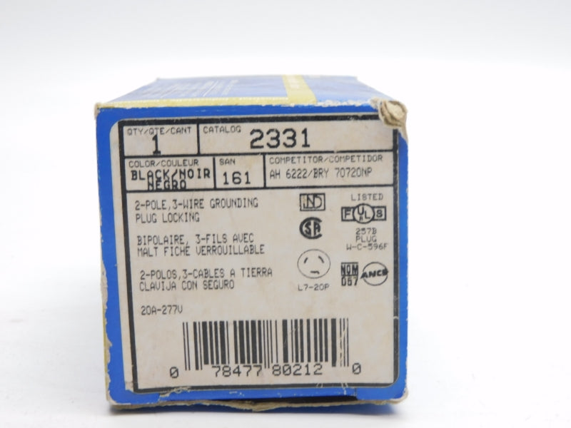 LEVITON 2331 277V 20A NSMP