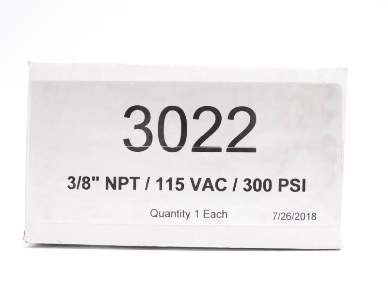 VALVE 3022 115VAC 300PSI 3/8" NSMP