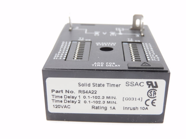 SSAC RS4A22 120VAC 10A 0.1-102.3M UNMP