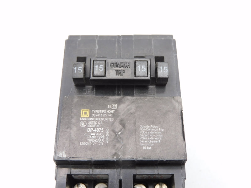 SQUARE D HOMT1515215 120/240V 15-15A NSNP