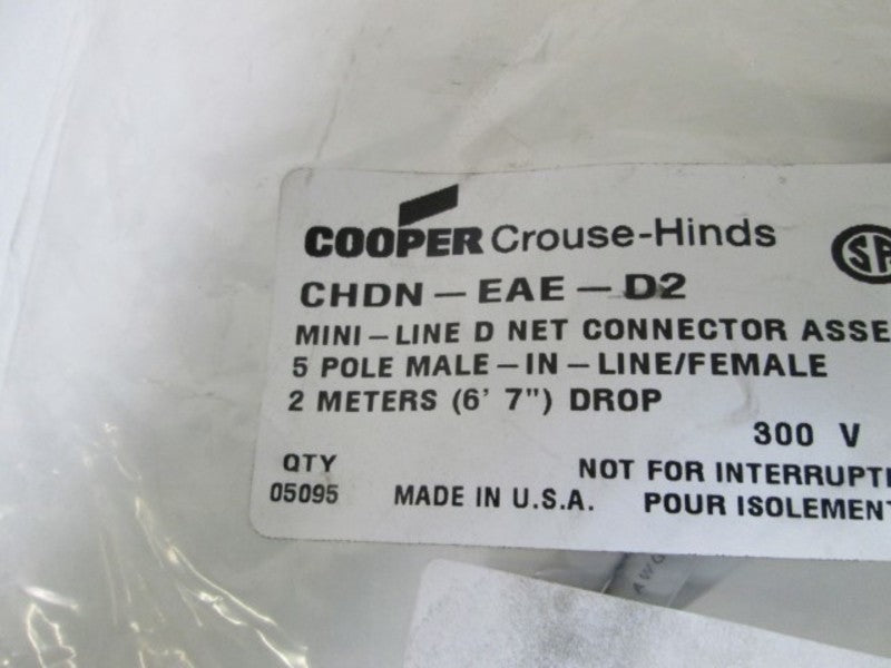 COOPER CROUSE-HINDS CONNECTOR CHDN-EAE-D2 * NEW IN BAG *