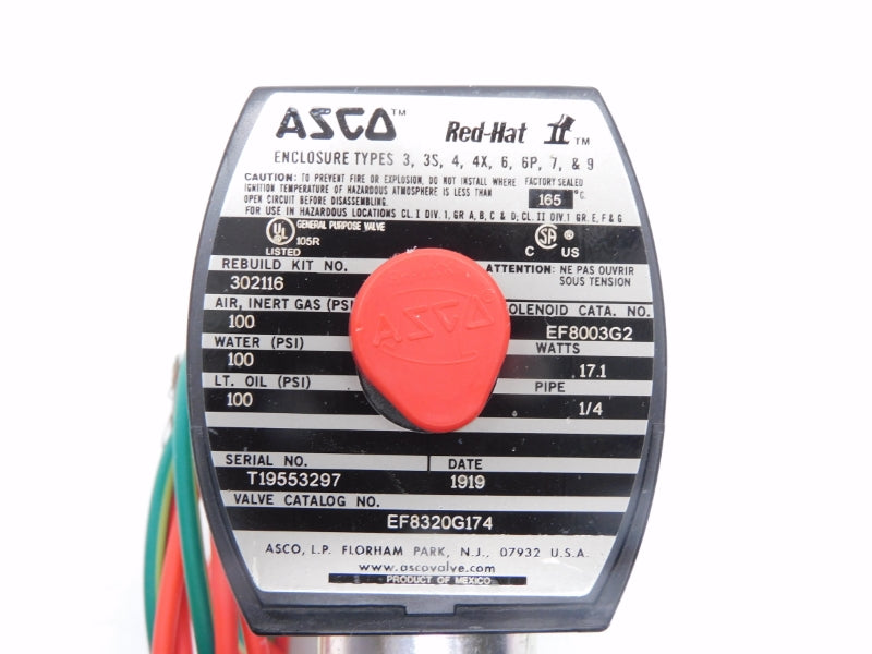 ASCO EF8320G174 120V 100PSI 1/4" NSMP