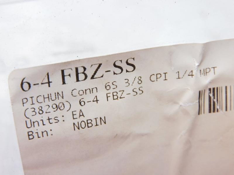 CONNECTOR 6-4FBZ-SS 3/8"x1/4" NSNP