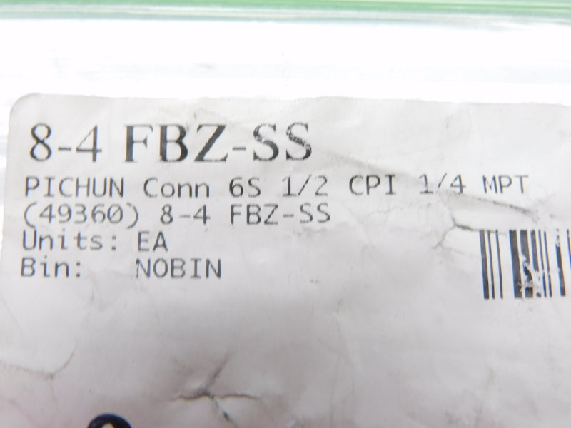 CONNECTOR 8-4FBZ-SS 1/2"x1/4" NSNP