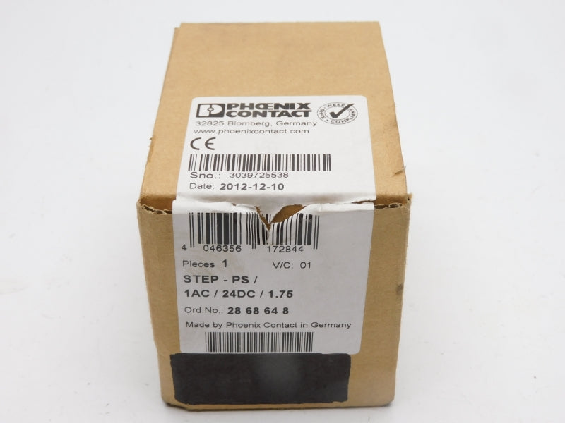 PHOENIX CONTACT STEP-PS/1AC/24DC/1.75 2868648 100-240VAC 0.85-0.4A NSMP