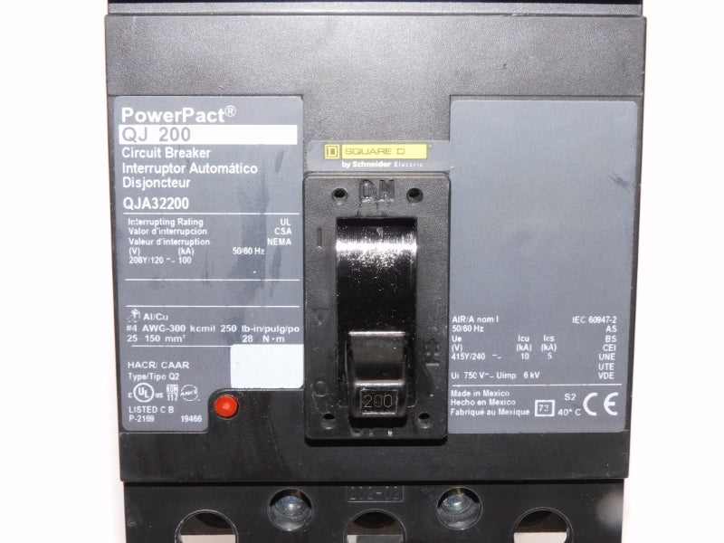 SQUARE D QJA32200 240V 200A NSNP