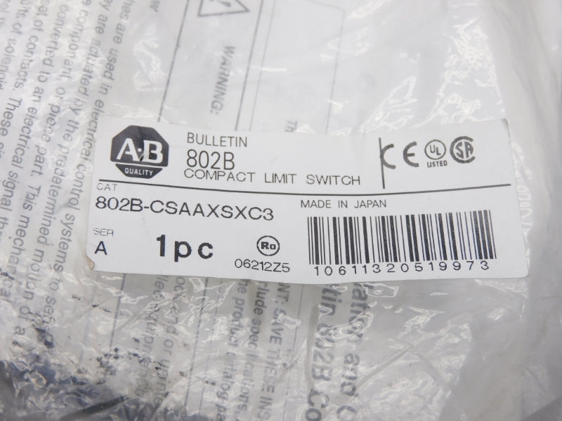ALLEN BRADLEY 802B-CSAAXSXC3 SER. A NSMP