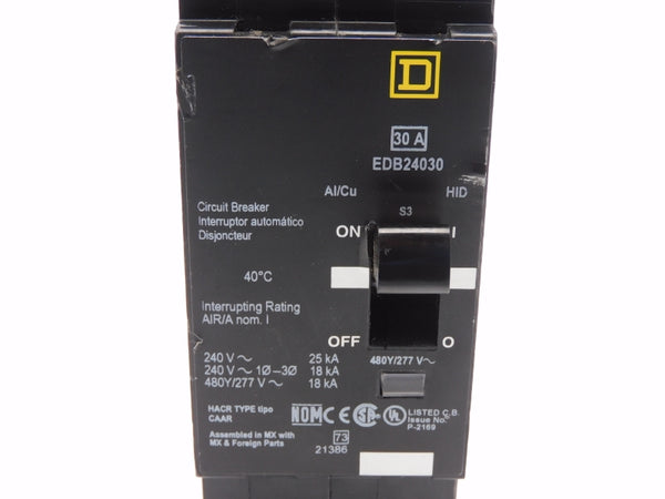 SQUARE D EDB24030 277V 30A NSNP