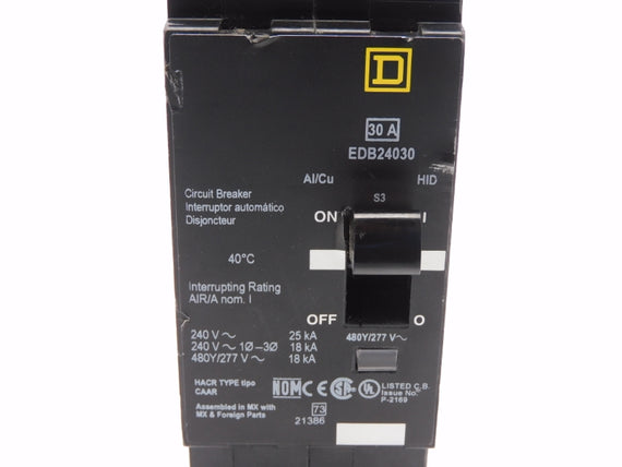 SQUARE D EDB24030 277V 30A NSNP
