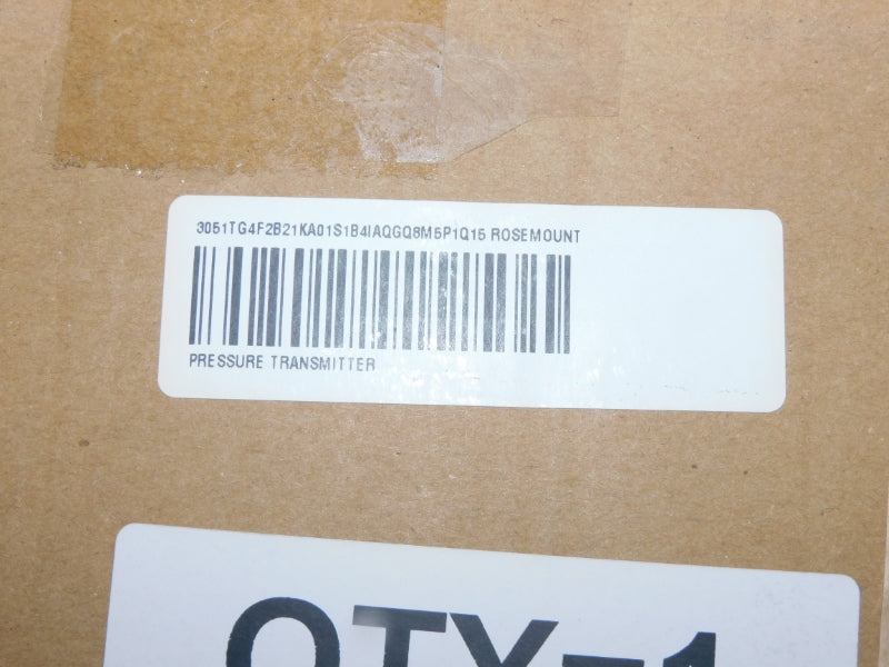 ROSEMOUNT 3051TG4F2B21KA01S1B4IAQGQ8M5P1Q15 9-17.5VDC 0-4000PSI NSMP