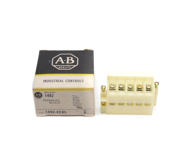 ALLEN BRADLEY 1492-EC85 SER. A 600VAC 25A (BK/YL) NSMP