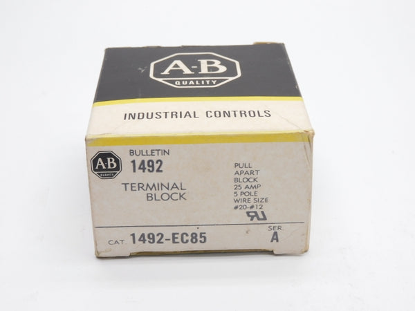 ALLEN BRADLEY 1492-EC85 SER. A 600VAC 25A (BK/YL) NSMP