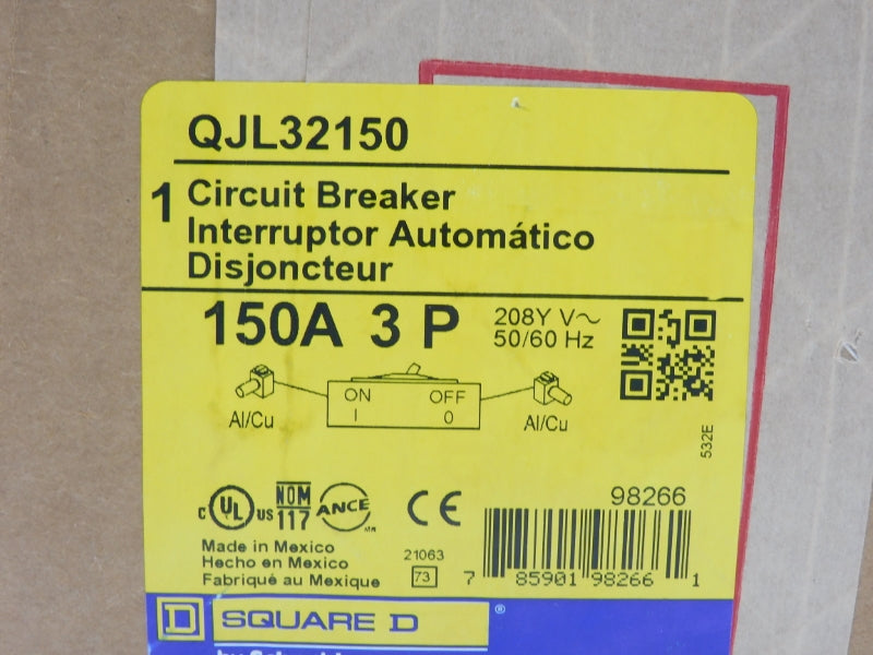 SQUARE D QJL32150 208V 150A NSFS