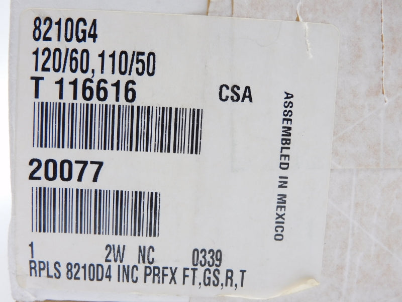 ASCO 8210G4 110/120V 5-150PSI 1" NSMP