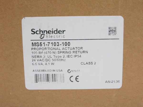 SCHNEIDER ELECTRIC MS51-7103-100 F/W 1.07 24VAC/DC NSMP