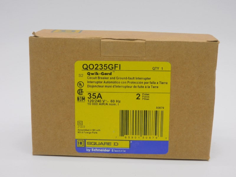 SQUARE D QO235GFI 120/240V 35A NSMP