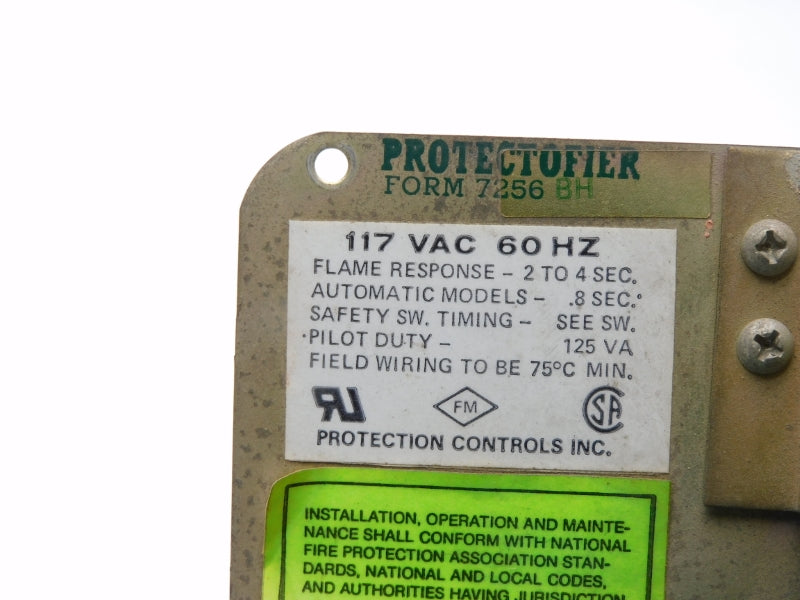 PROTECTION CONTROLS 7256BH 117VAC 2-4S UNMP