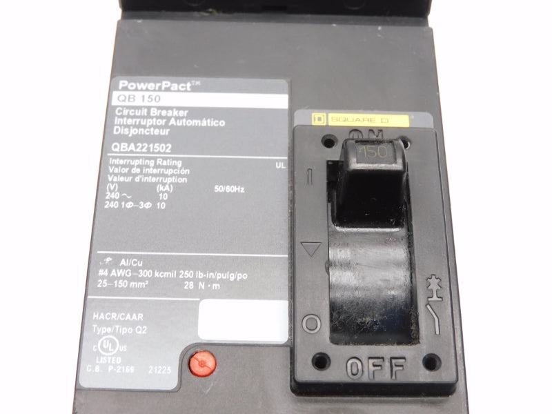 SQUARE D QBA221502 240V 150A NSMP