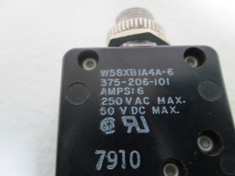 LOT OF 2 POTTER & BRUMFIELD CIRCUIT BREAKER W58XB1A4A-6 UNMP