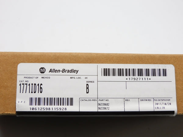 ALLEN BRADLEY 1771-ID16 SER. B DATE: 2011 NSFS
