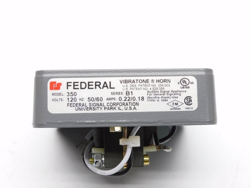 FEDERAL SIGNAL 350-120-30 SER. B1 120VAC 0.22/0.18A NSMP