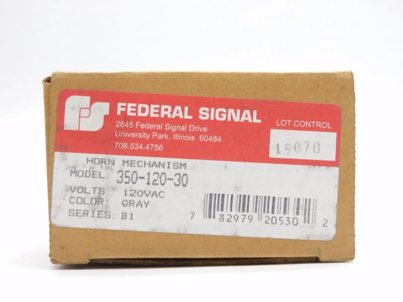 FEDERAL SIGNAL 350-120-30 SER. B1 120VAC 0.22/0.18A NSMP