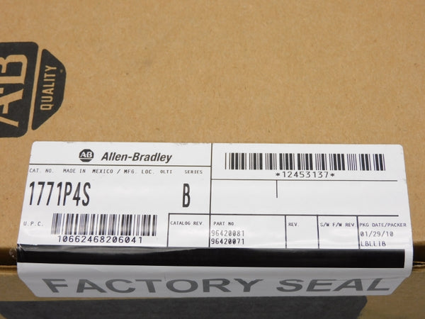 ALLEN BRADLEY 1771-P4S SER. B DATE: 2010 NSFS