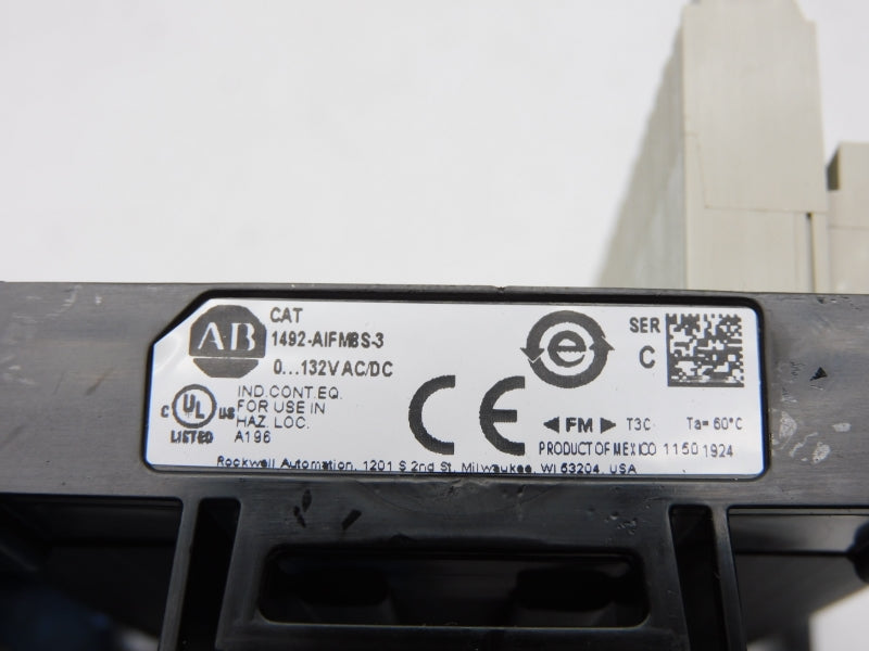 ALLEN BRADLEY 1492-AIFM8S-3 217844 SER. C 0-132VAC/DC NSNP