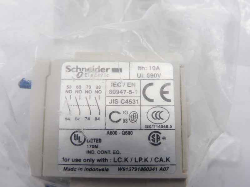 SCHNEIDER ELECTRIC LA1KN40 690V 10A NSMP