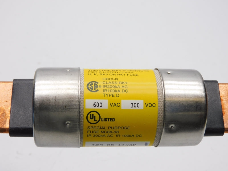 BUSSMANN LPS-RK-110SP 600VAC 110A (YELLOW) NSMP