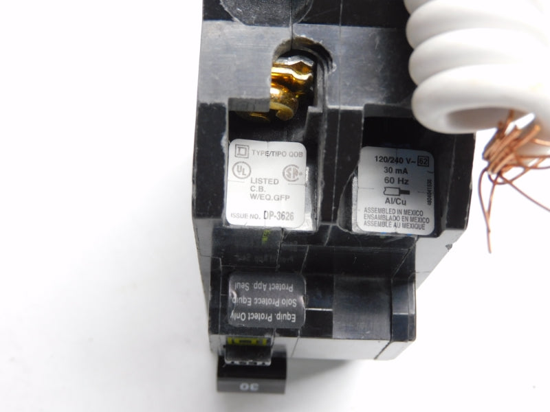 SQUARE D QOB230GFI 120/240V 30A NSNP