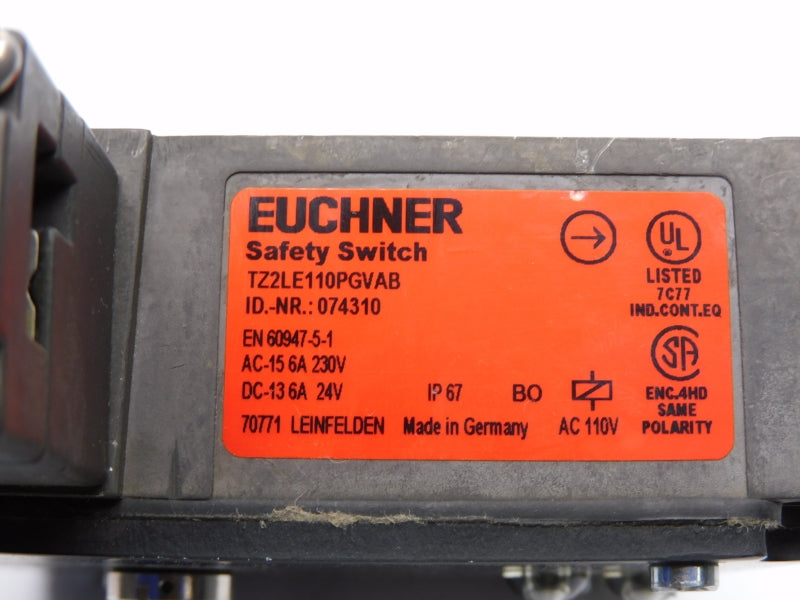EUCHNER TZ2LE110PGVAB 074310 230V 6A ( NO KEY) NSNP