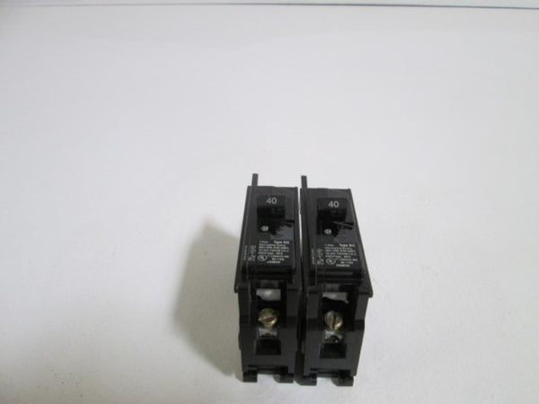 LOT OF 2 SIEMENS CIRCUIT BREAKER BQ1B040 NSNP