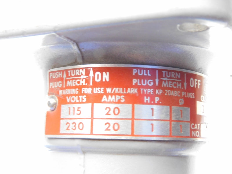 KILLARK KRJ-20 230V 20A UNMP