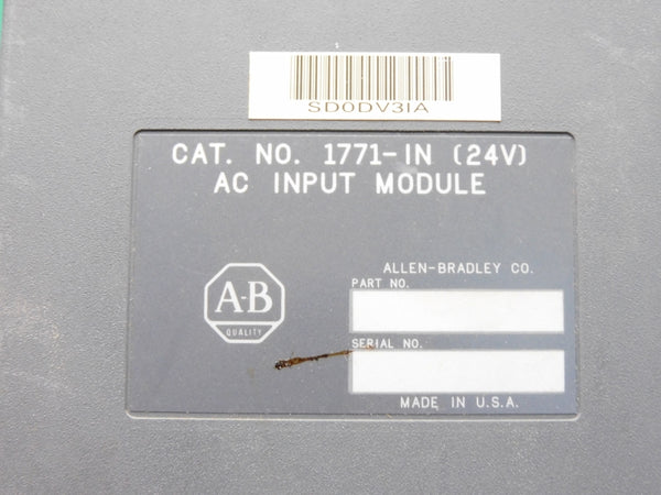 ALLEN BRADLEY 1771-IN 24V UNMP
