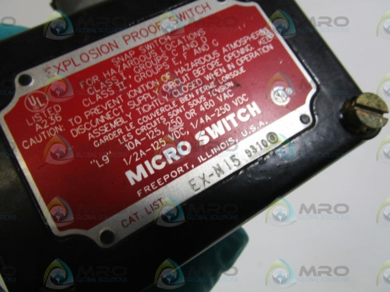 MICRO SWITCH EX-N15 LIMIT SWITCH ACTUATOR  UNMP