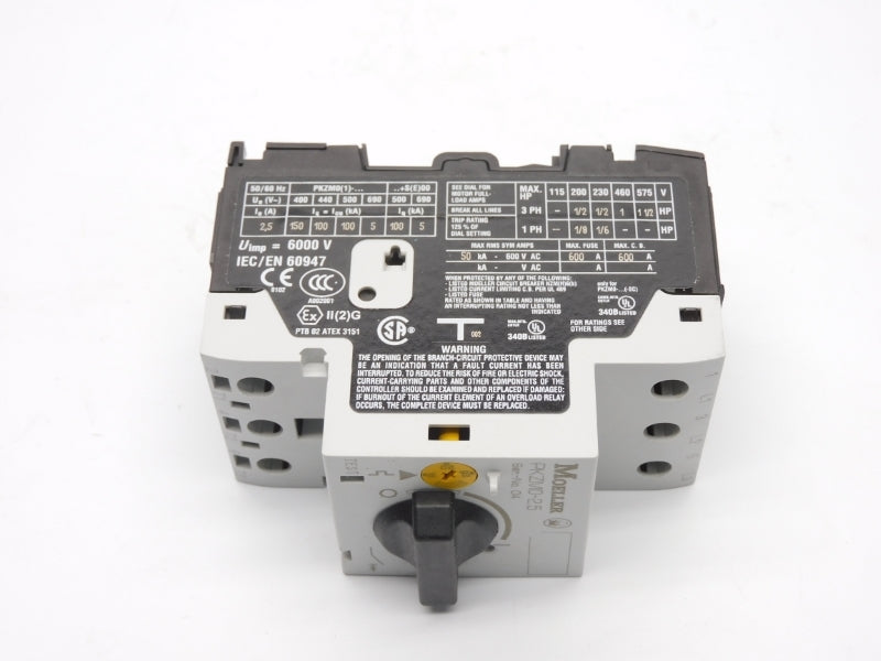 KLOCKNER MOELLER PKZM0-2,5 600VAC 1.6-2.5A NSMP
