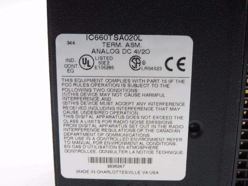 GENERAL ELECTRIC IC660TSA020L NSNP