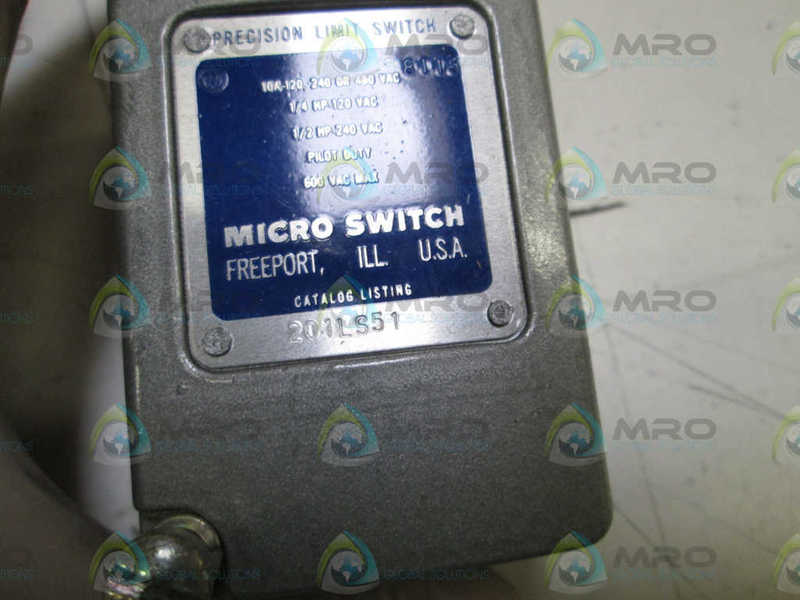 MICRO SWITCH LIMIT SWITCH ROTARY 201LS51 NSNP
