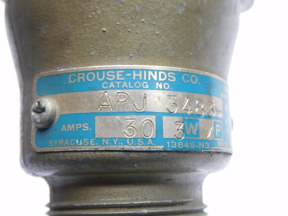 CROUSE HINDS APJ3483 600VAC 30A UNMP